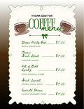 Coffee Menu Template
